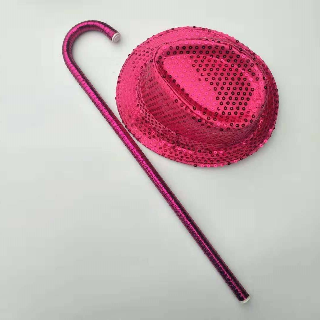 Magenta Red Hat + Cane